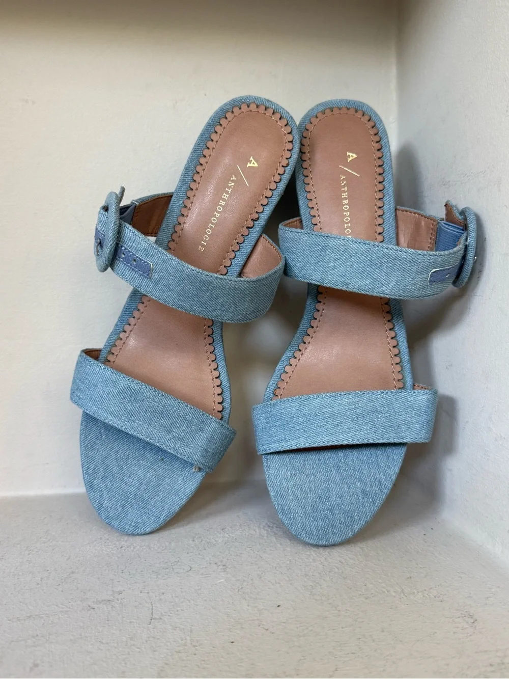 Anthropologie blue denim